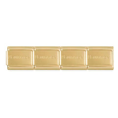 Nomination Composable BASE CLASSIC BUNT aus Stahl (SI_Mit Marke-065_(Gelbgold, matt))