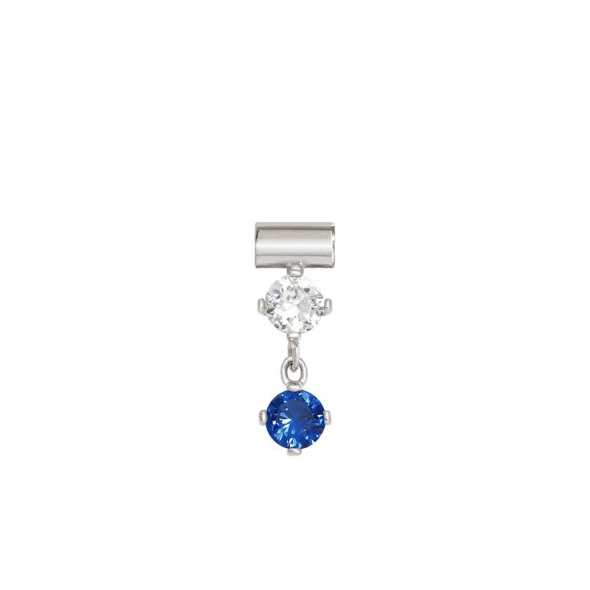 Nomination SEIMIA CANDY Anhaenger aus 925er Silber, mit Cubic Zirkonia verziert (012_BLAU)