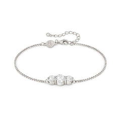 Nomination COLOUR WAVE 'Trilogy'-Armband aus 925er Silber, mit Cubic Zirkonia verziert (001_WEISS)