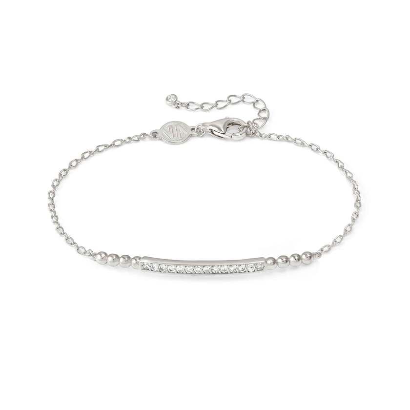 Nomination LOVECLOUD Armband aus 925er Silber, dazu mit Cubic Zirkonia besetztes Schmuckelement (010_(Silber))