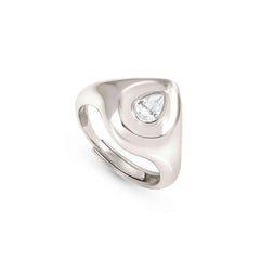 Nomination DOMINA Ring aus 925er Silber, mit Cubic Zirkonia verziert (015_Tropfen-006_Grosse 15)