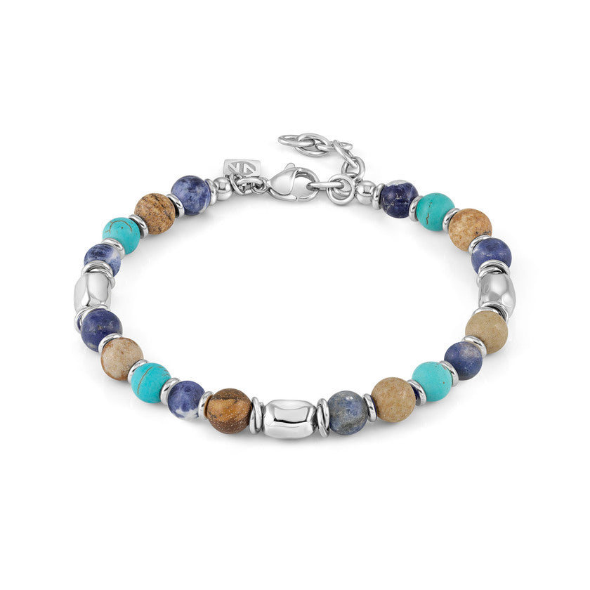 Nomination INSTINCTSTYLE ZODIAC&STONES Armband aus Edelstahl- und Edelsteinperlen (062_MIX 2)
