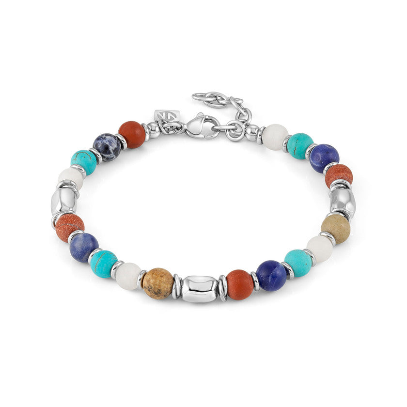 Nomination INSTINCTSTYLE ZODIAC&STONES Armband aus Edelstahl- und Edelsteinperlen (063_MIX 3)