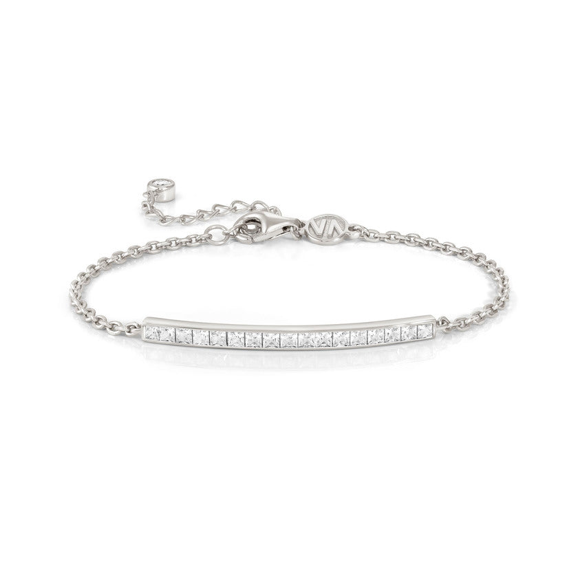 Nomination CARISMATICA Armband aus 925er Silber, dazu Schmuckelement, mit Cubic Zirkonia besetzt (031_(Weiss, Silber))