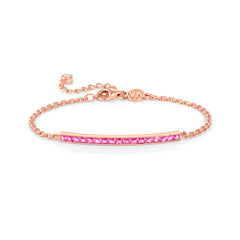 Nomination CARISMATICA Armband aus 925er Silber, dazu Schmuckelement, mit Cubic Zirkonia besetzt (032_(Rosa, Rosegold))