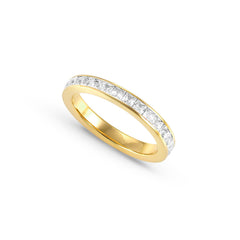 Nomination CARISMATICA Ring aus 925er Silber (vergoldet), mit Cubic Zirkonia besetzt (001_WEISS-006_Grosse 15)