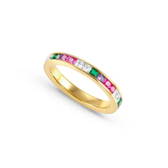 Nomination CARISMATICA Ring aus 925er Silber (vergoldet), mit Cubic Zirkonia besetzt (005_MIXED-004_Grosse 11)