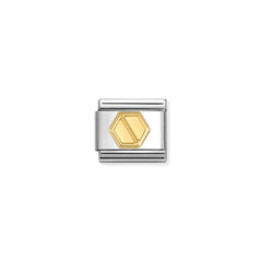 Nomination Composable Classic SYMBOLE Edelstahl und 18kt Gold (60_(Schraube))