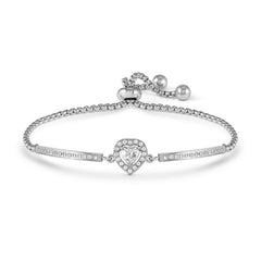 Nomination ROYALDREAM Armband aus Edelstahl, dazu Schmuckelement, mit Cubic Zirkonia besetzt (031_Herz)