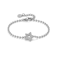 Nomination SOFFIO D'AMORE Armband aus Edelstahl, dazu mit Cubic Zirkonia besetztes Schmuckelement (023_Stern)