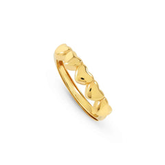 Nomination ARMONICA Ring (Symbolenreihe) aus 925er Silber (006_Herz Gelbgold)