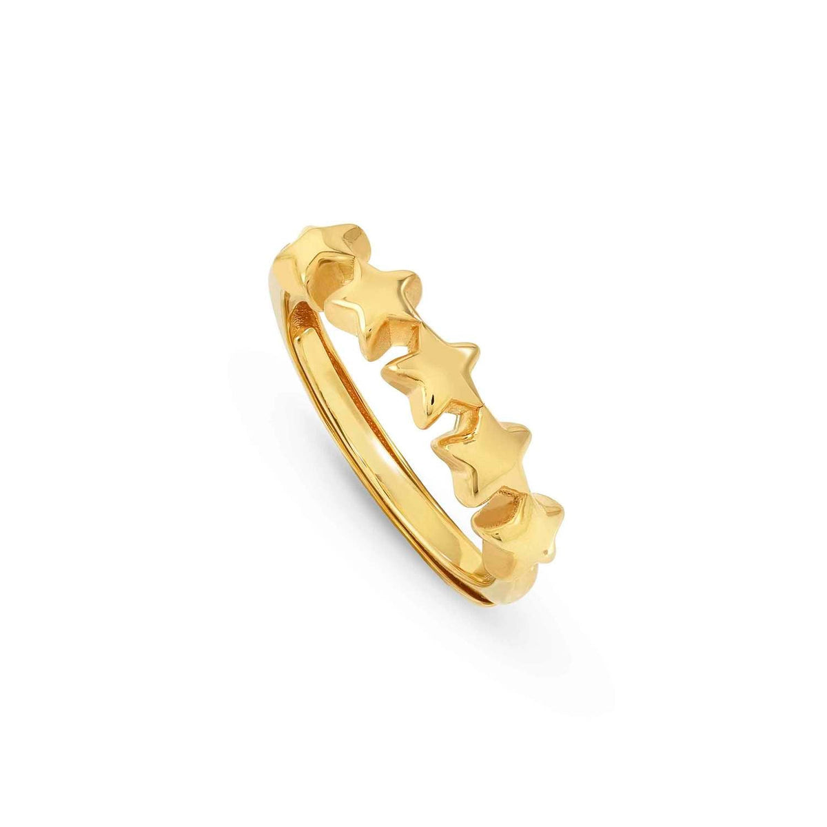 Nomination ARMONICA Ring (Symbolenreihe) aus 925er Silber (009_Stern Gelbgold)