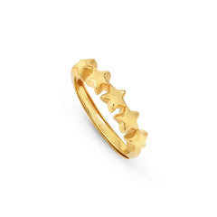 Nomination ARMONICA Ring (Symbolenreihe) aus 925er Silber (009_Stern Gelbgold)
