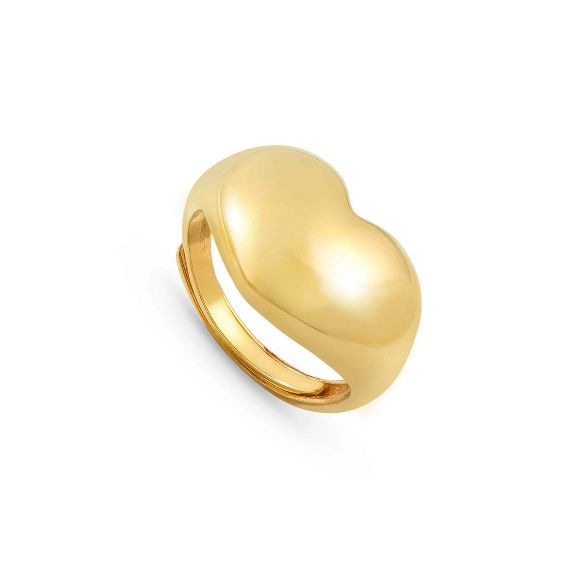Nomination ARMONICA Ring aus 925er Silber (006_Herz Gelbgold)
