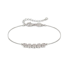 Nomination ARMONICA Armband aus 925er Silber, dazu 5 Schmuckelemente, Verschluss mit Cubic Zirkonia verziert (001_Kleeblatt Silber)
