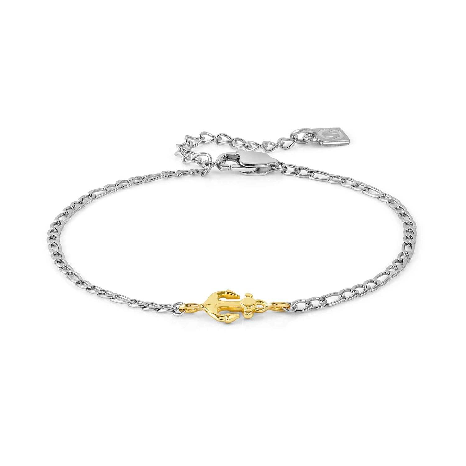 Nomination REFINED Armband aus Edelstahl, dazu Schmuckelement aus 18kt Gold (002_Anker)