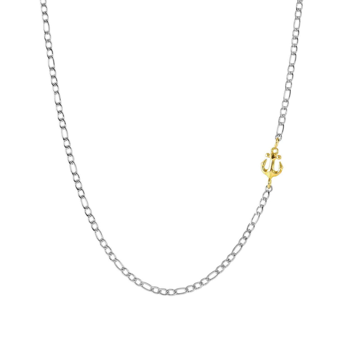 Nomination REFINED Halskette aus Edelstahl, dazu Schmuckelement aus 18kt Gold (002_Anker)