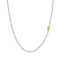 Nomination REFINED Halskette aus Edelstahl, dazu Schmuckelement aus 18kt Gold (024_Knoten)