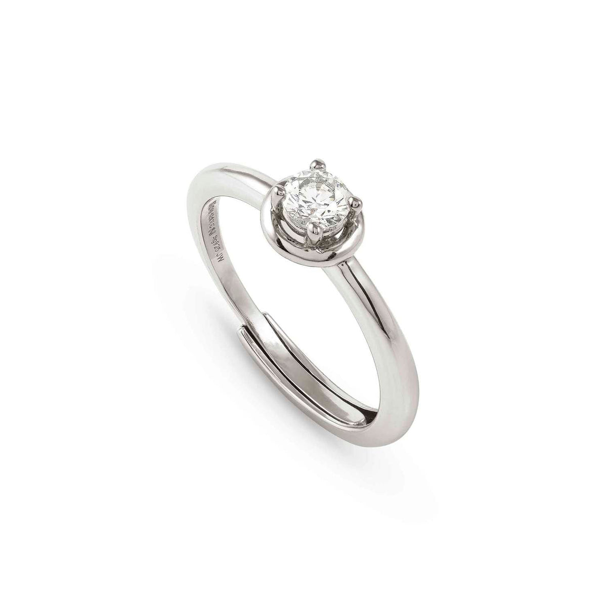 Nomination COSMICLOVE Ring aus 925er Silber, mit Cubic Zirkonia verziert (053_(Kreis, weiß rhodiniert))