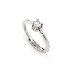 Nomination COSMICLOVE Ring aus 925er Silber, mit Cubic Zirkonia verziert (053_(Kreis, weiß rhodiniert))