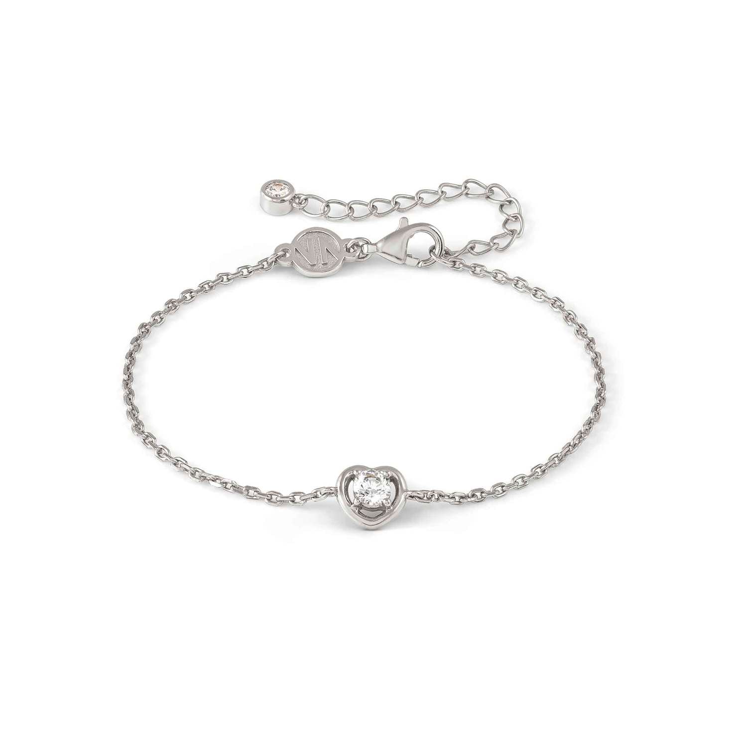 Nomination COSMICLOVE Armband aus 925er Silber, mit Cubic Zirkonia verziert (004_Herz Silber)