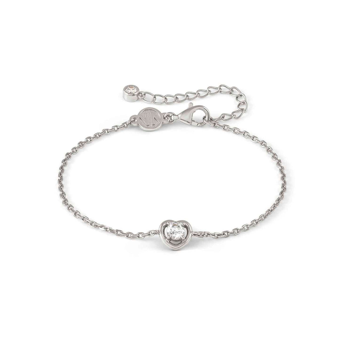 Nomination COSMICLOVE Armband aus 925er Silber, mit Cubic Zirkonia verziert (004_Herz Silber)