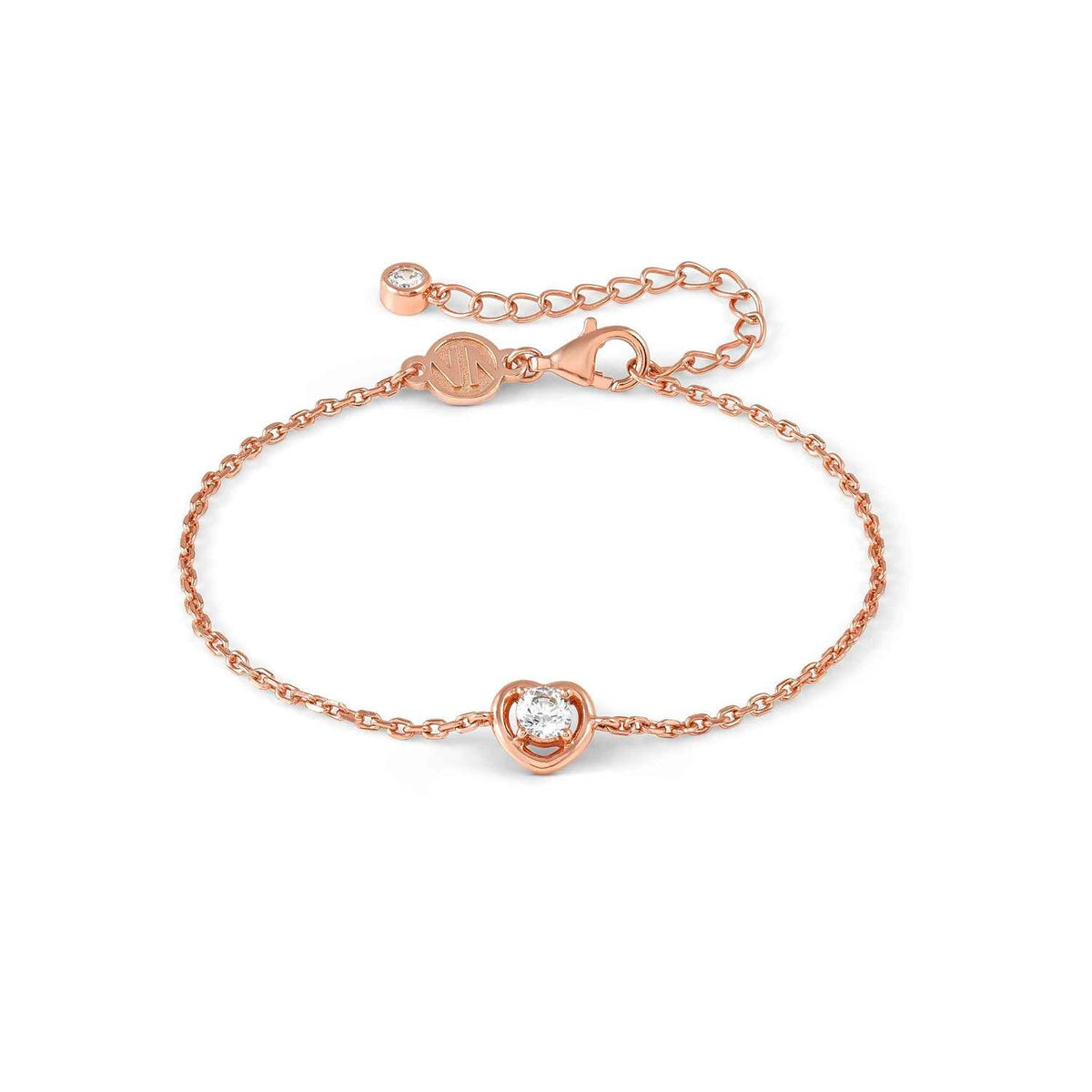 Nomination COSMICLOVE Armband aus 925er Silber, mit Cubic Zirkonia verziert (005_Herz Rosegold)