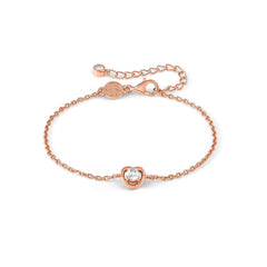 Nomination COSMICLOVE Armband aus 925er Silber, mit Cubic Zirkonia verziert (005_Herz Rosegold)