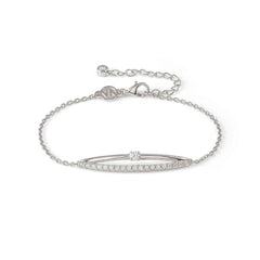 Nomination COSMICLOVE Armband aus 925er Silber, dazu mit Cubic Zirkonia besetztes Schmuckelement (001_WEISS)