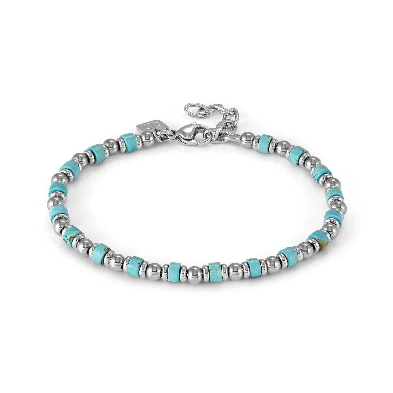 Nomination INSTINCTSTYLE SEA EDITION Armband aus Edelstahl- und Edelsteinperlen (003_TURKIS)