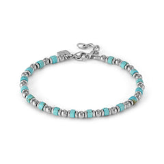 Nomination INSTINCTSTYLE SEA EDITION Armband aus Edelstahl- und Edelsteinperlen (003_TURKIS)