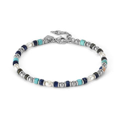Nomination INSTINCTSTYLE SEA EDITION Armband aus Edelstahl- und Edelsteinperlen (061_MIX 1)
