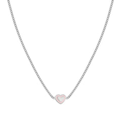 Nomination FAIRYICONS Halskette aus Edelstahl, dazu 1 mit Emaille verziertes Schmuckelement (022_Herz)