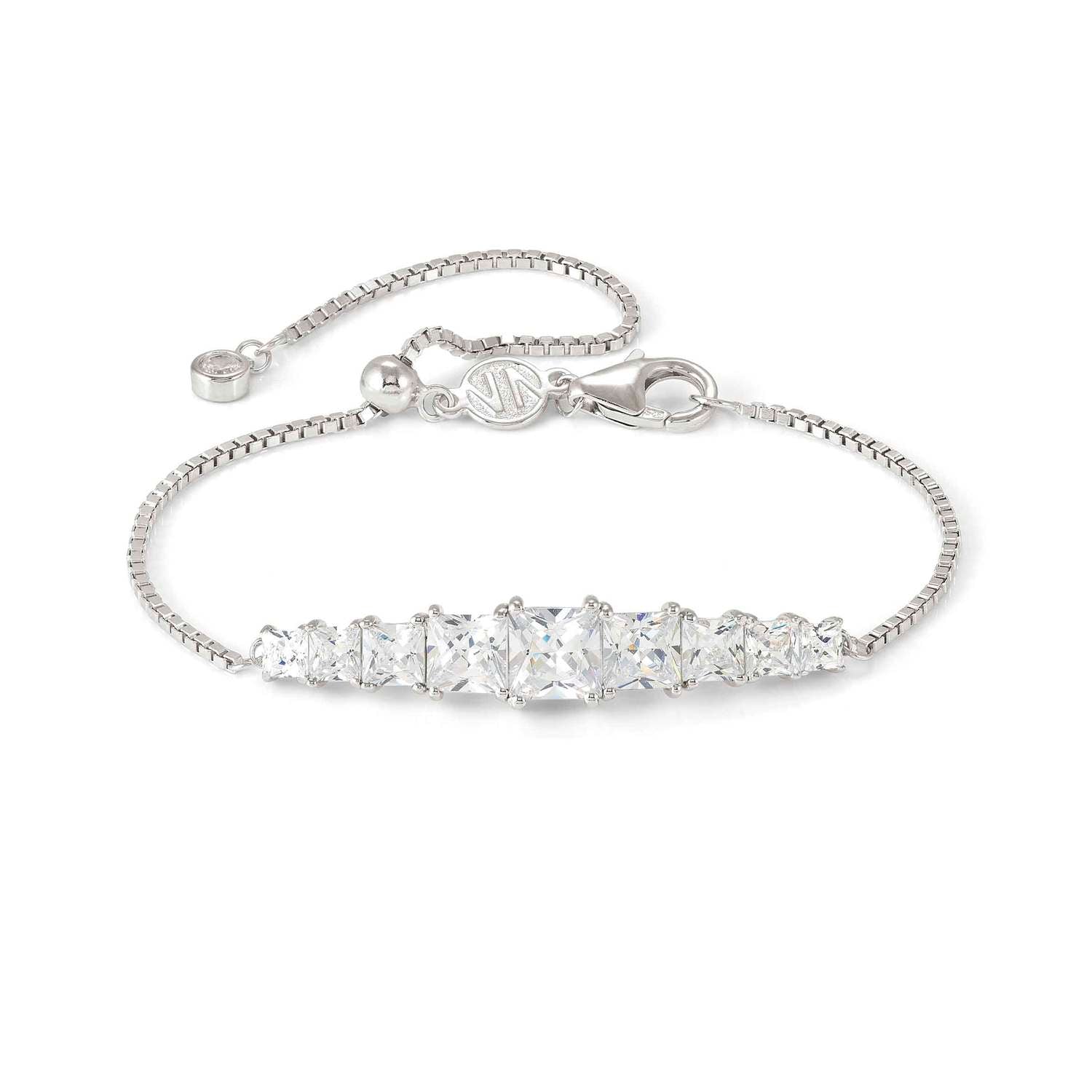 Nomination DAYTONIGHT Armband aus 925er Silber, dazu mit Cubic Zirkonia besetztes Schmuckelement (010_WEISS)