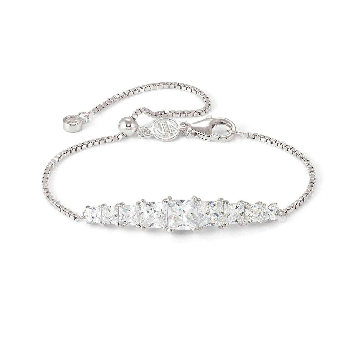 Nomination DAYTONIGHT Armband aus 925er Silber, dazu mit Cubic Zirkonia besetztes Schmuckelement (010_WEISS)