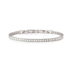 Nomination DAYTONIGHT Tennis-Armband aus 925er Silber, mit Cubic Zirkonia (3,5 mm) besetzt (010_WEISS)