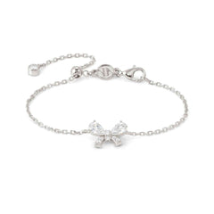 Nomination SHINE ME UP Armband aus 925er Silber, dazu mit Cubic Zirkonia besetztes Schmuckelement (008_(Schleife, Weiß))