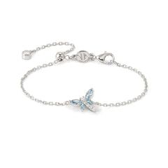 Nomination SHINE ME UP Armband aus 925er Silber, dazu mit Cubic Zirkonia besetztes Schmuckelement (011_(Libelle, Weiß/Hellblau))