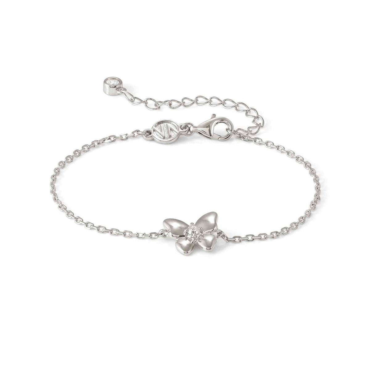 Nomination SWEETMADAME Armband aus 925er Silber, dazu mit Cubic Zirkonia verziertes Schmuckelement (040_(Schmetterling))