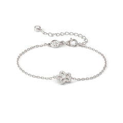 Nomination SWEETMADAME Armband aus 925er Silber, dazu mit Cubic Zirkonia in Pavé-Fassung besetztes Schmuckelement (010_Blume)