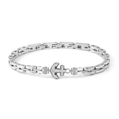 Nomination STRONG DIAMOND GEOMETRIC ED, Armband aus Edelstahl, dazu mit Diamant (Weiß) verziertes Schmuckelement (028-028)