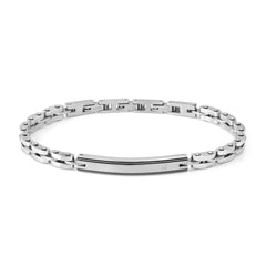 Nomination STRONG DIAMOND GEOMETRIC ED, Armband aus Edelstahl, dazu mit Diamant (Weiß) verziertes Schmuckelement (058_(Plakette))