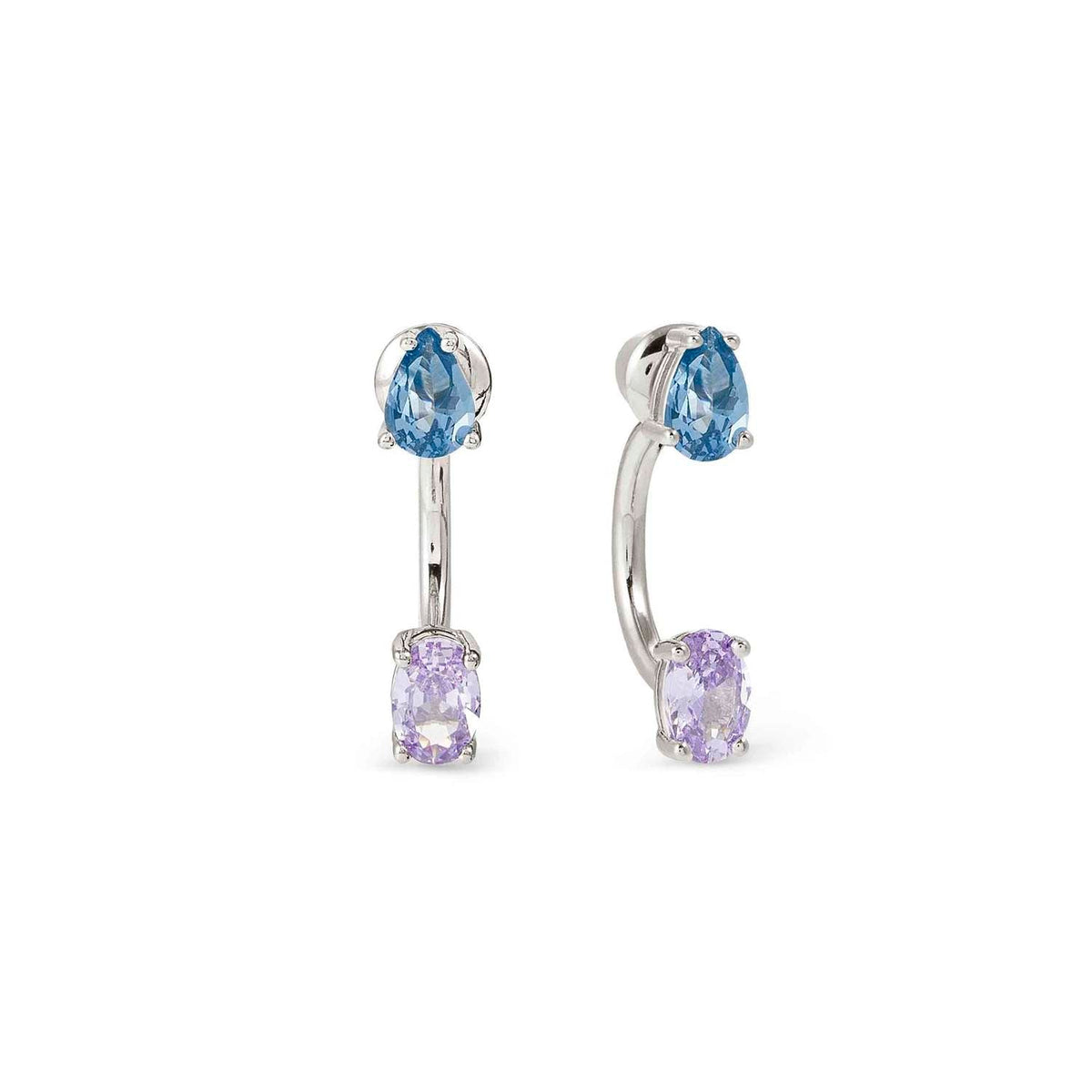Nomination COLOUR WAVE AURORA ED, Piercings aus 925er Silber, mit Cubic Zirkonia verziert (061_(Color Mix, Silber))