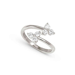 Nomination LIFE BOUQUET 'Toi-et-Moi'-Ring aus 925er Silber, mit Cubic Zirkonia verziert (010_(Silber)-006_Grosse 15)