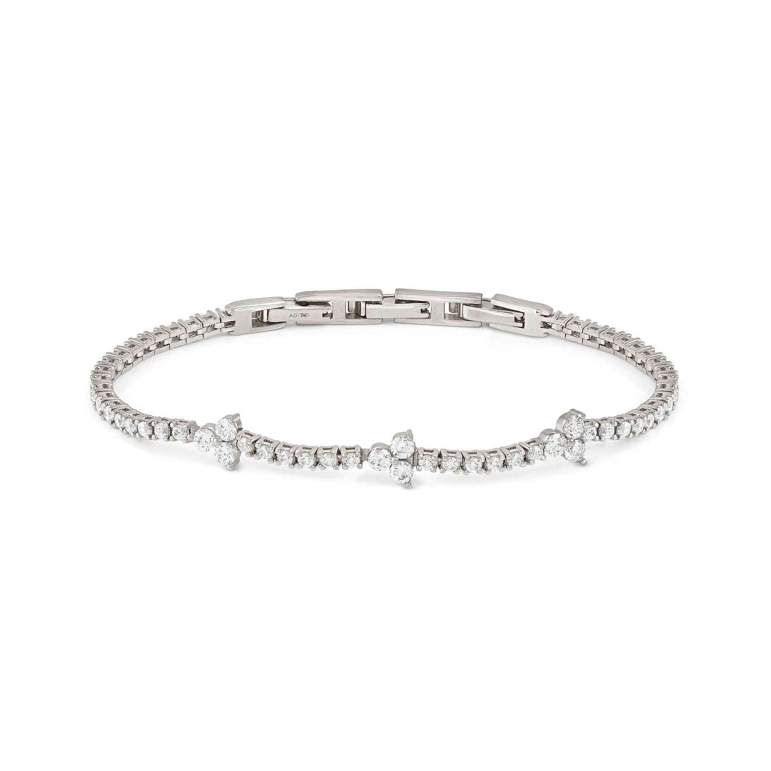 Nomination LIFE BOUQUET 'Tennis'-Armband aus 925er Silber, mit Cubic Zirkonia besetzt (010_(Silber))