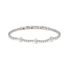 Nomination LIFE BOUQUET 'Tennis'-Armband aus 925er Silber, mit Cubic Zirkonia besetzt (010_(Silber))