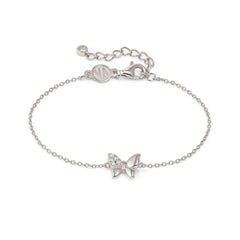 Nomination PETIT SPARKLE Armband aus 925er Silber, dazu mit Cubic Zirkonia verziertes Schmuckelement (040_(Schmetterling))