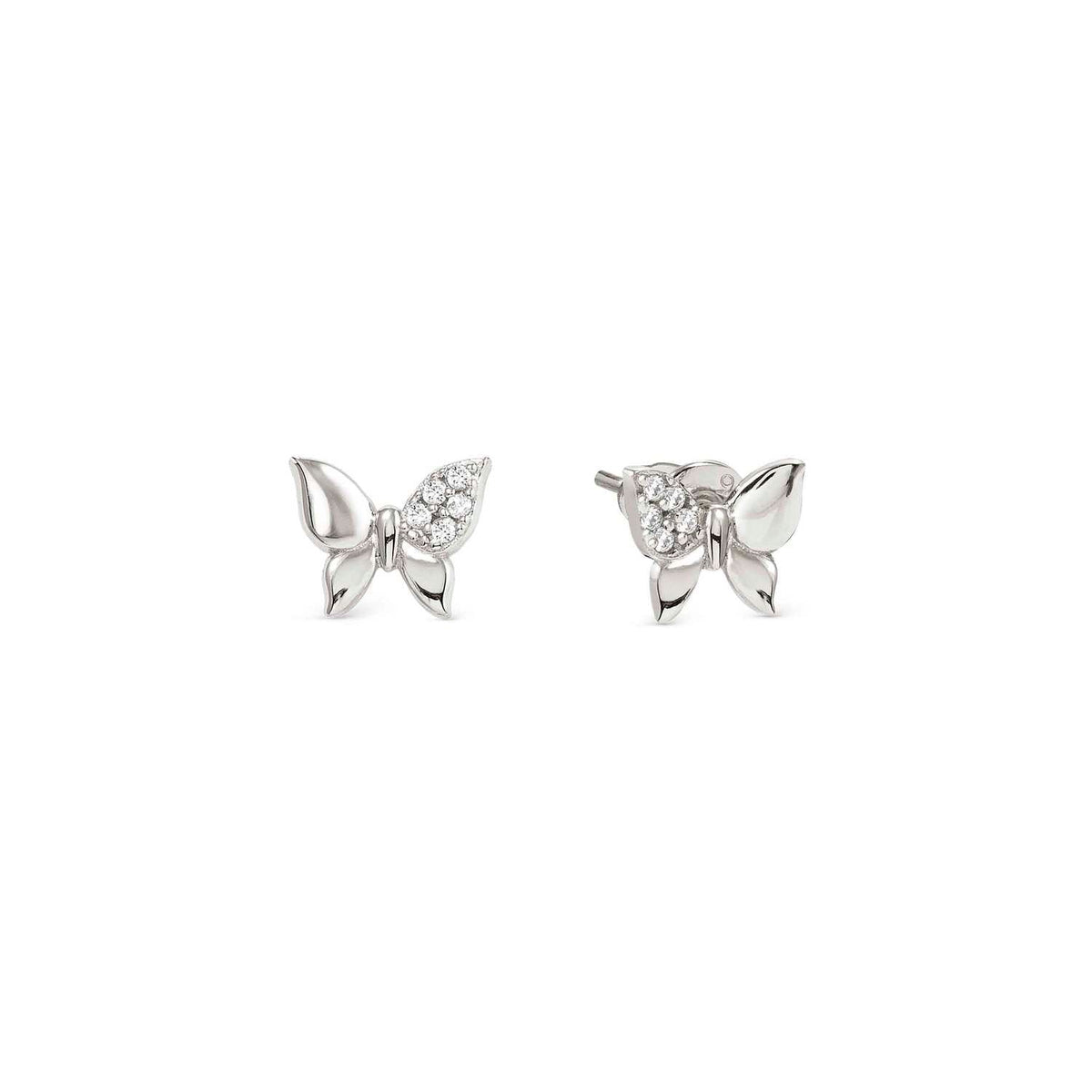 Nomination PETIT SPARKLE Ohrstecker aus 925er Silber, mit Cubic Zirkonia verziert (040_(Schmetterling))