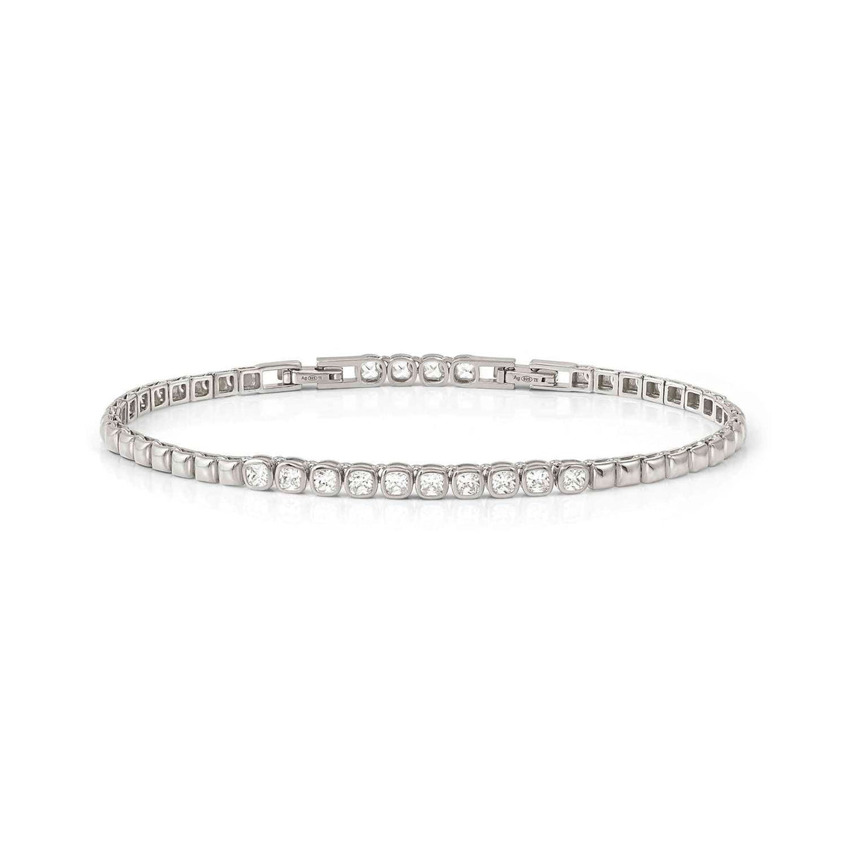 Nomination ENIGMATIC SHINE Armband aus 925er Silber, mit Cubic Zirkonia-Reihe verziert (010_(Silber))
