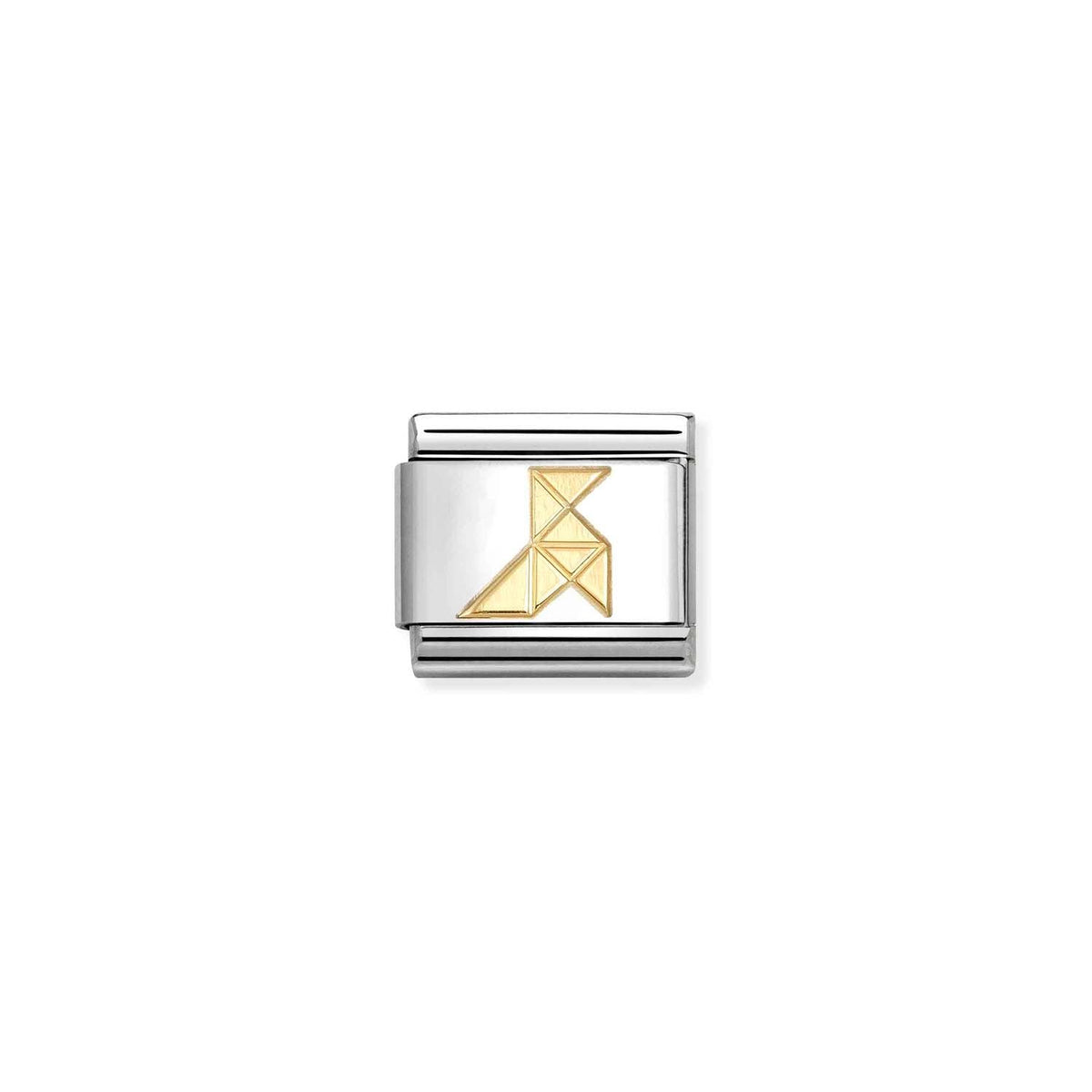 Nomination COMPOSABLE CLASSIC SYMBOLE aus Edelstahl, mit 18Kt Gold verziert, (77-77)